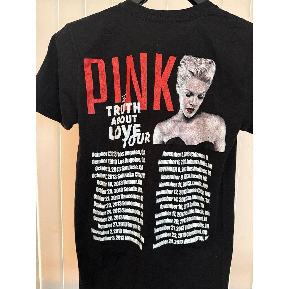Men’s Pink P!NK The Truth About Love 2013 Tour Shirt Size Small - Picture 4 of 6